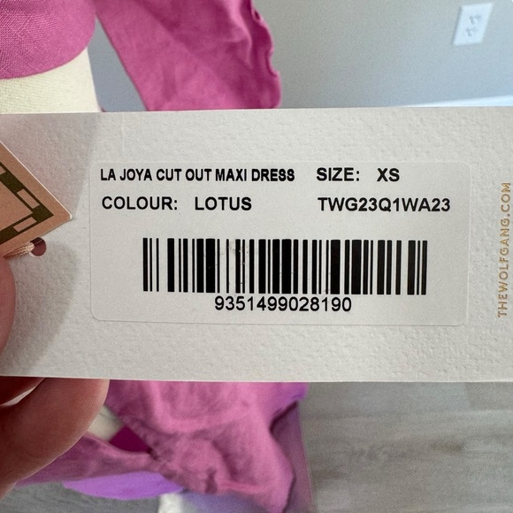 The Wolf Gang - NWT La Joya Cut-Out Linen Maxi Dress Sz XS - Picture 10 of 14